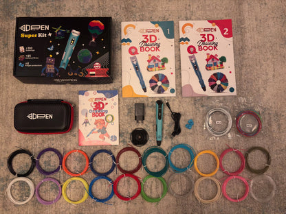 3D Pen Super Kit _ مجموعة القلم ثلاثي الأبعاد الاحترافية